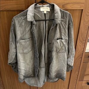 Cloth & Stone Charcoal Button-Up Shirt